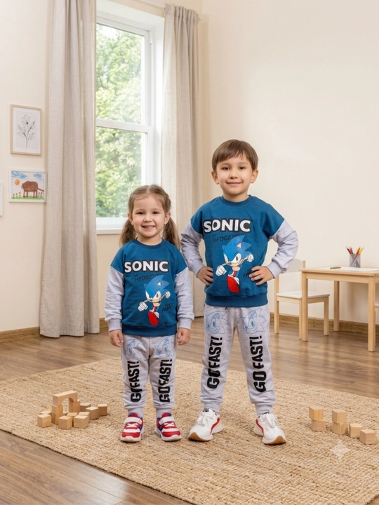 O‘g‘il bolalar uchun sport kostyumi, 100% paxta, 2-7 yoshga mo‘ljallangan