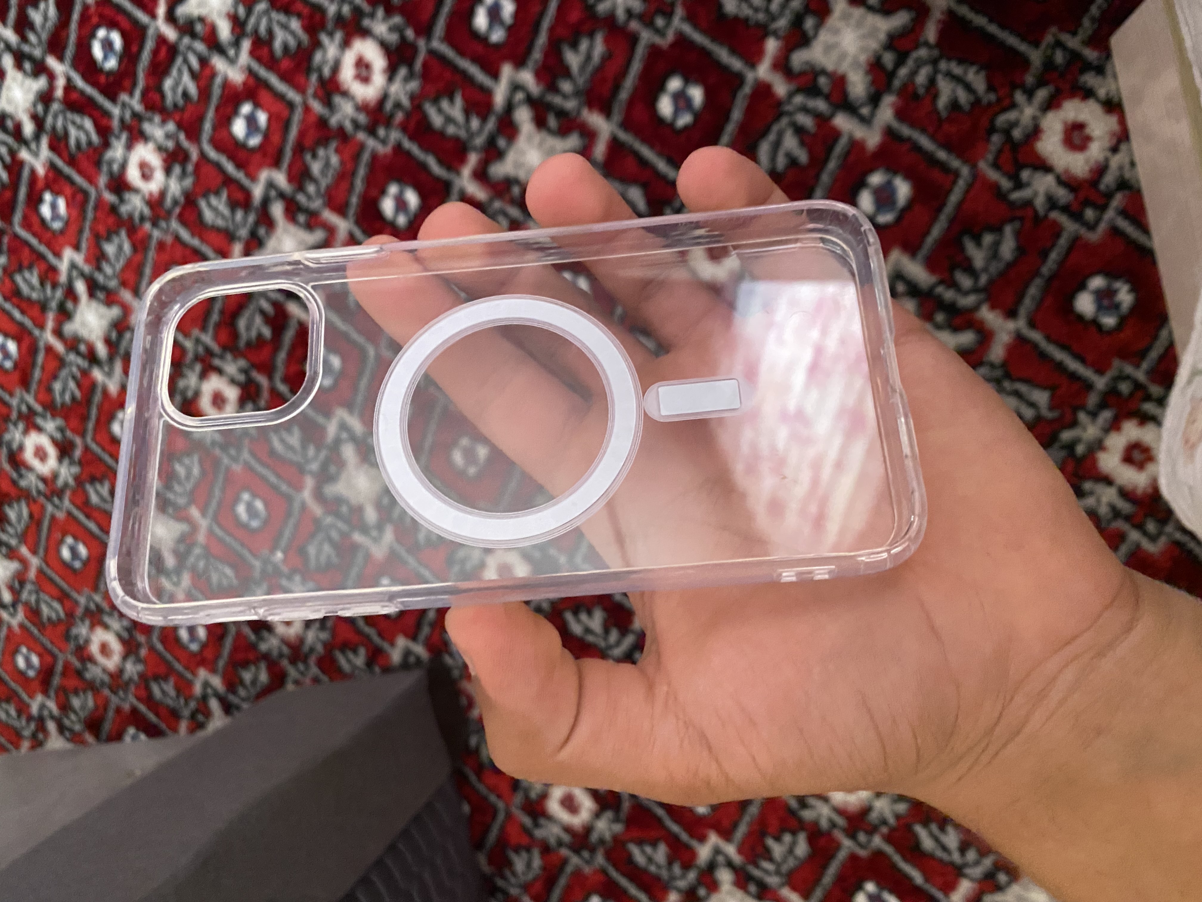 Chexol MagSafe iPhone 7, 8, X, 11, 12, 13, 14, 15,16,17,Pro,Max,mini uchun,shaffof,silikon