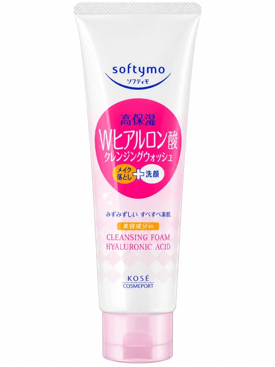 KOSÉ Softymo Cleansing Wash H с гиалуроновой кислотой, очищающая пенка для лица, 190 г - 