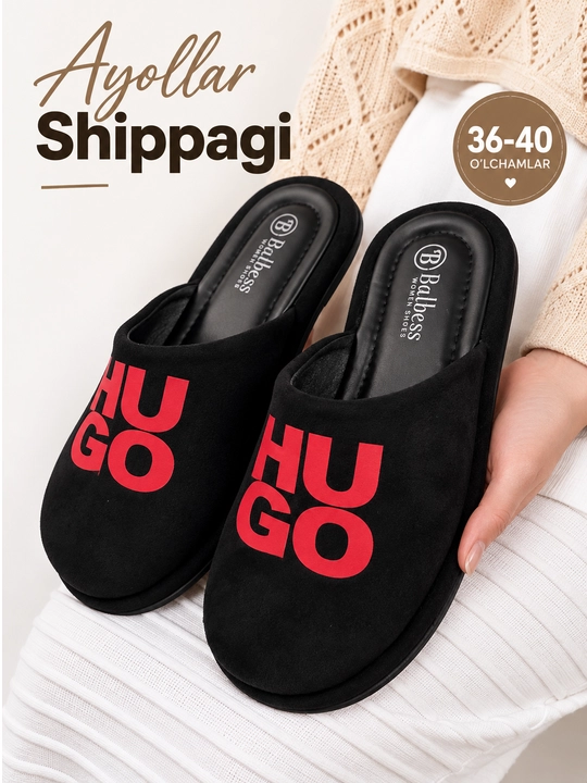 Ayollar uchun myuli, ayollar tapichkasi, kuzgi oyoq kiyim, yopiq burunli uy shippagi,36-40 - 
