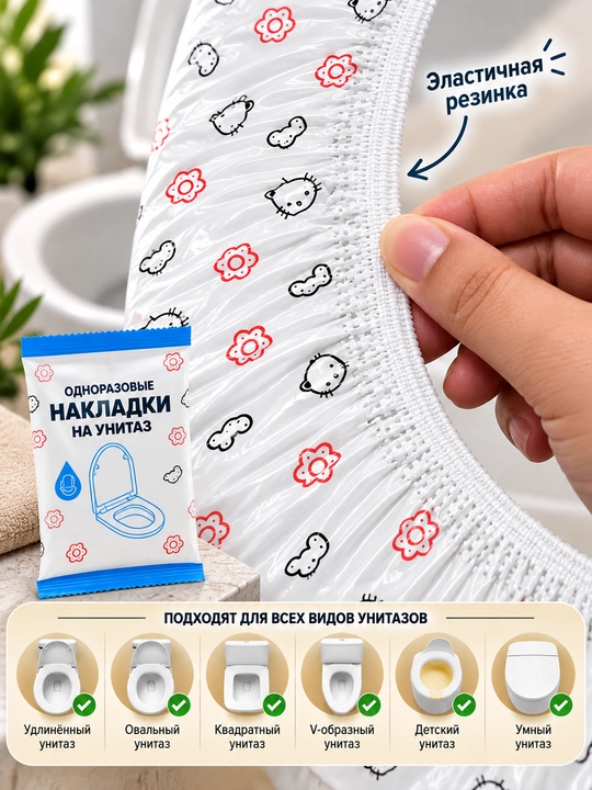 Накладка на унитаз мягкая универсальная, cиденье для унитаза, защитная накладка