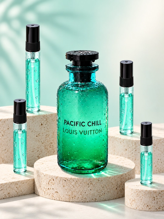 Louis Vuitton Pacific Chill parfyumeriyasi, atirlari, quyma idishi, yangi unisex ifori, EDP yozgi