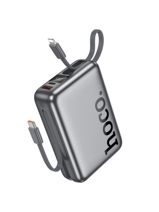 HOCO Q39 Power Bank 20000 мАч – с 2 встроенными кабелями
