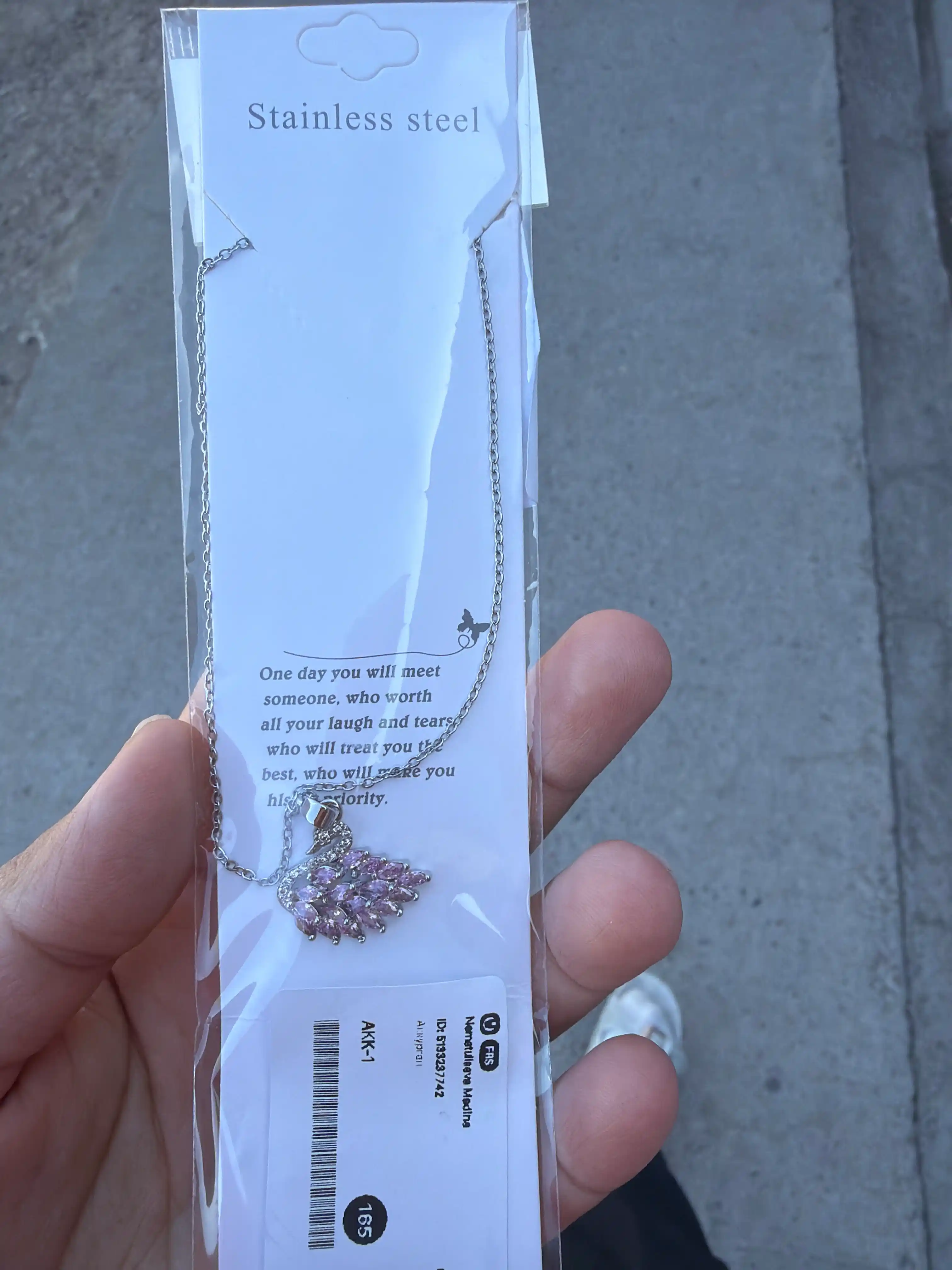 Ayollar uchun zanjir, ayollar aksessuarlari, bijuteriyalar, oqqush shaklida SWAROVSKI