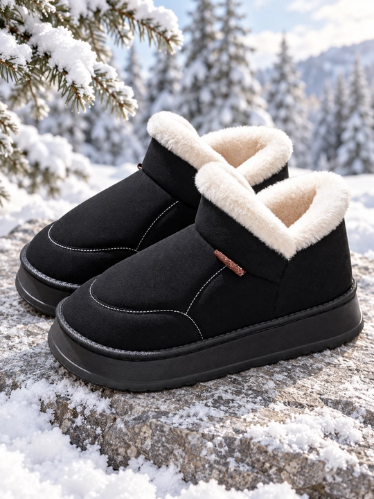 Ayollar uchun qishki uggilar DIMORE SnowNest, mo’ynali, qalin taglikli