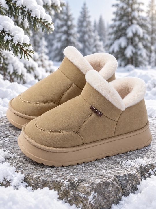 Ayollar uchun qishki uggilar DIMORE SnowNest, mo’ynali, qalin taglikli