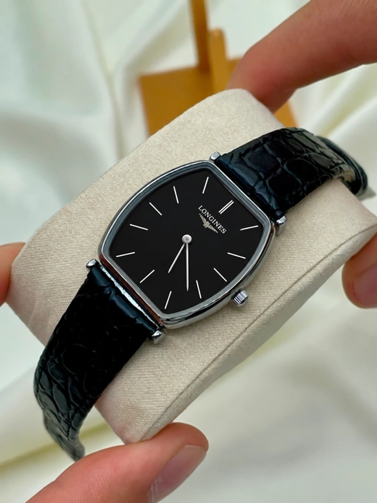 Longines erkaklar qo‘l soati, klassik dizaynli, kvars mexanizmli, charm tasmali