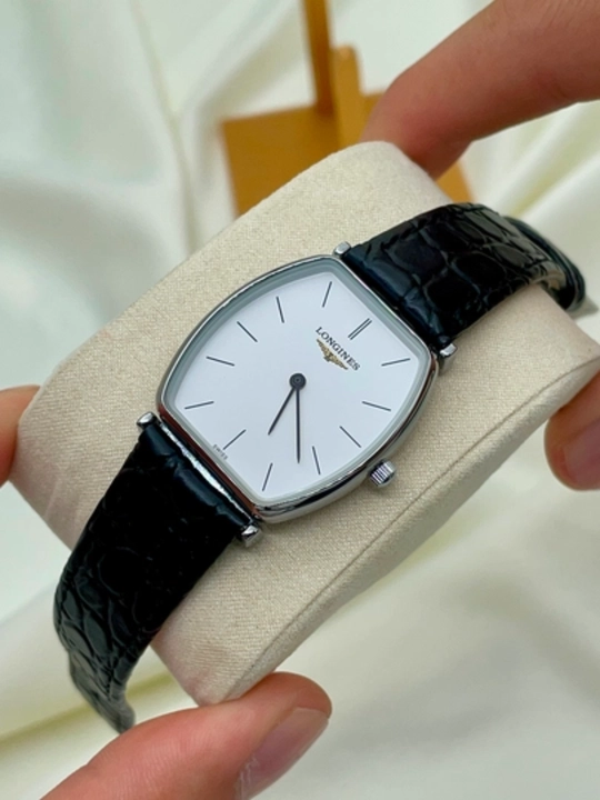 Longines erkaklar qo‘l soati, klassik dizaynli, kvars mexanizmli, charm tasmali