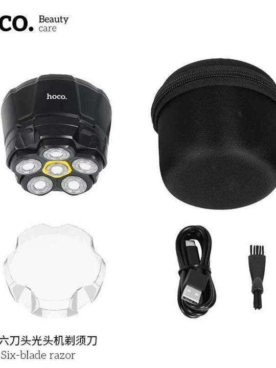 HOCO HP300 2 в 1 – электробритва, 6 лезвий, 1400 мАч, LED-дисплей