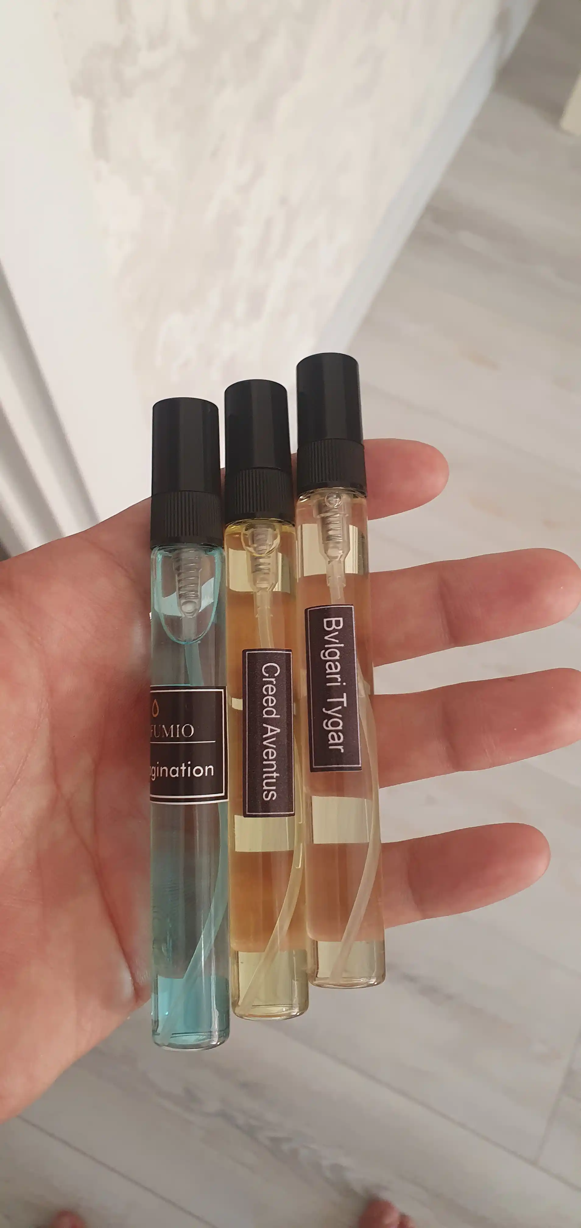 Louis Vuitton Imagination, Bvlgari Tygar, Creed Aventus erkaklar atirlar to'plami