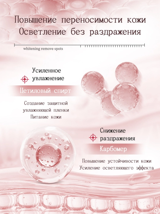 Осветляющий крем для лица от пигментных пятен и веснушек, ниацинамид и витамин C, 15 г