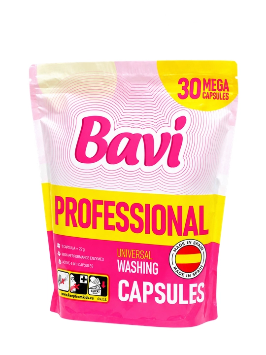 Капсулы для стирки BAVI PROFESSIONAL, универсальные, для белых и цветных тканей
