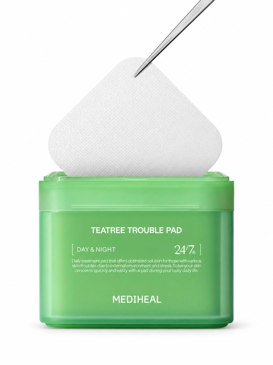 MEDIHEAL Teatree Trouble Pad yuz uchun toner padlar, 100 dona / 170 ml - 