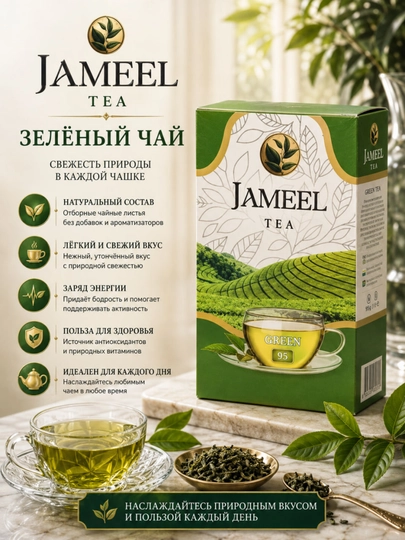 Чай зелёный Jameel, 95 г - 