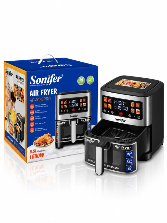 Аэрогриль Sonifer, Air Fryer фритюрница для дома с сенсорным управлением