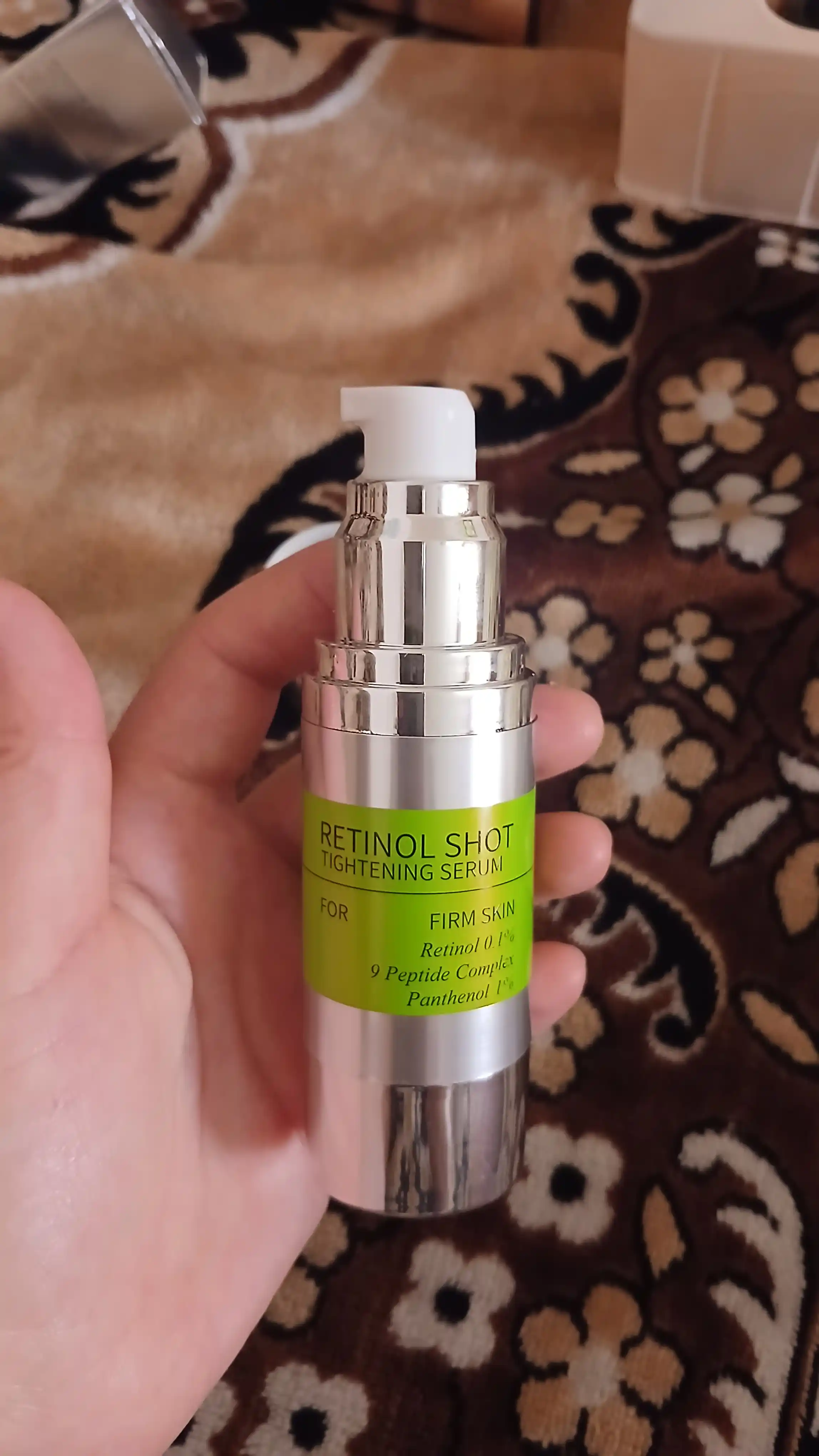 Yuzni tortuvchi krem va mustahkamlovchi zardob retinol bilan, Celimax
