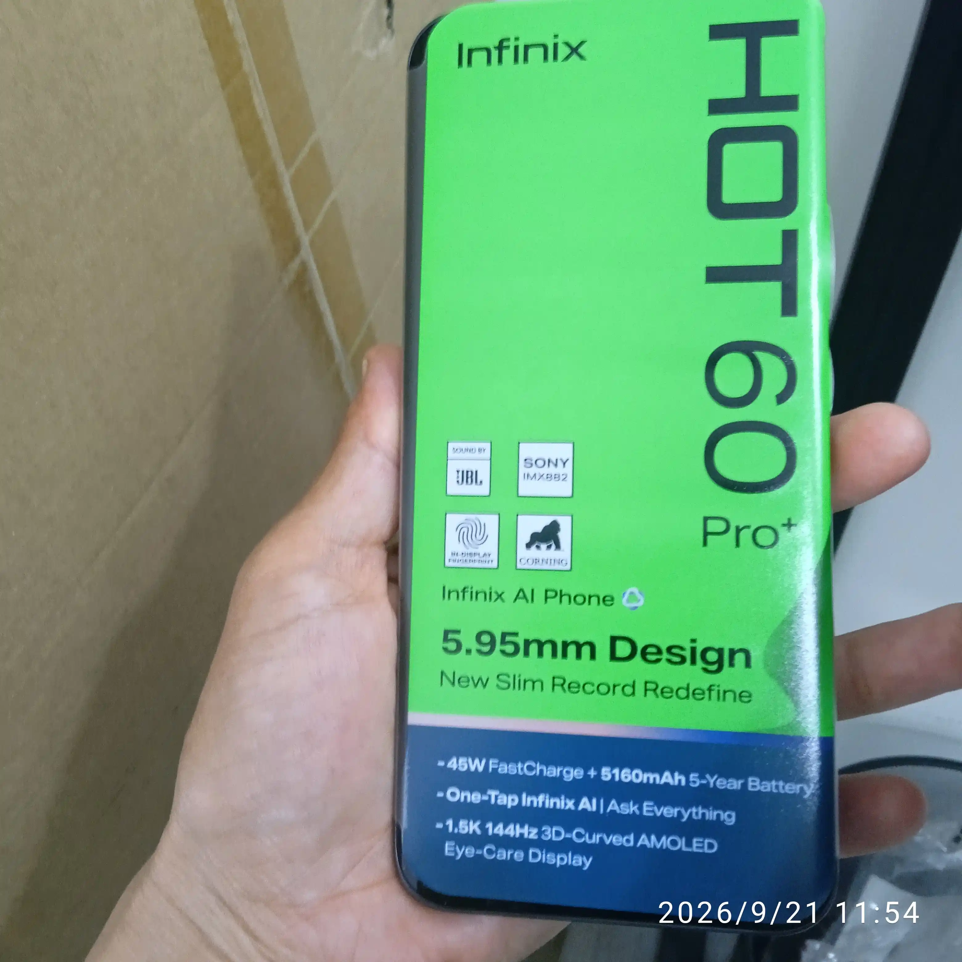 Смартфон Infinix HOT 60 Pro+, 8+8 16, 256 ГБ, Акция со скидкой!