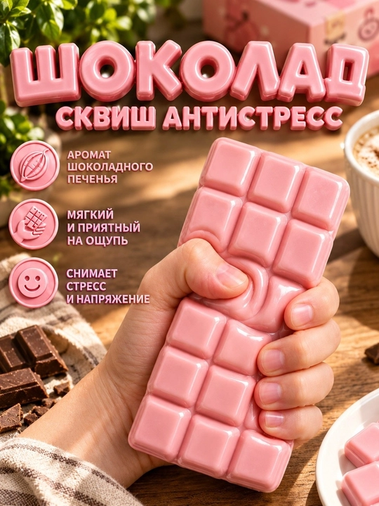 Антистресс-игрушка, дамплинг, пельмень, куб, манты с глазками, сквиш Сыр - 