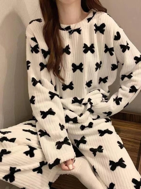 Pijama ayollar uchun, shimli pijama, yumshoq momiq pijama, universal o'lcham S-XXL gacha