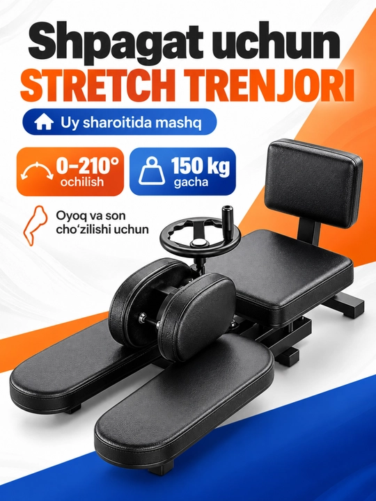 Oyoq va shpagata, stretching va egiluvchanlik mashqlari uchun trenajyor - 