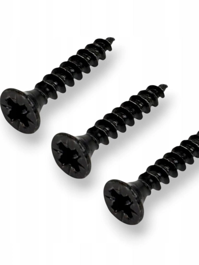 4×16 mm qora samorezlar, yog‘och va metall uchun samorezlar - 