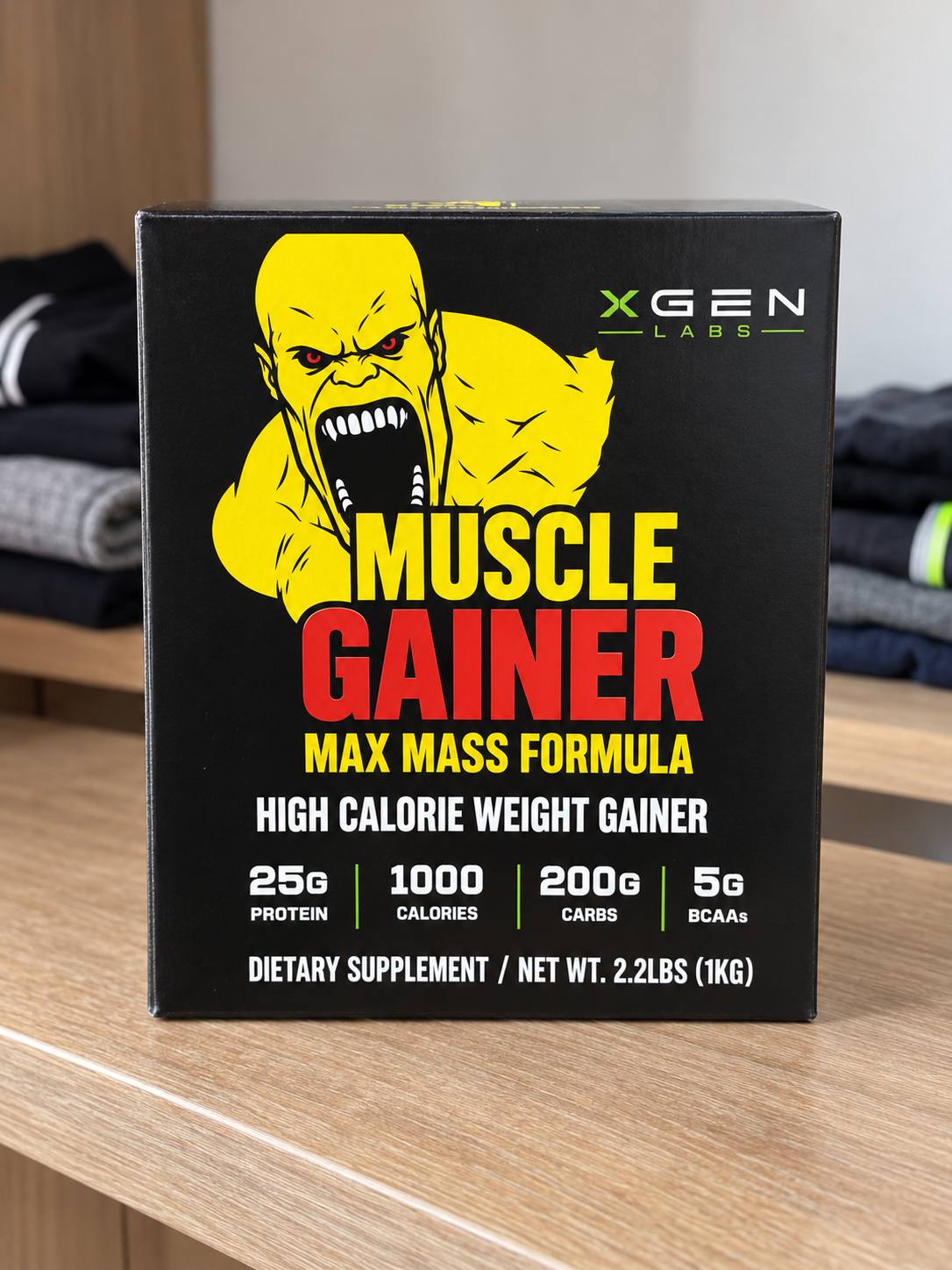 Geyner MUSCLE GAINER Mushak massasini oshirish uchun , 1-3-7 kg