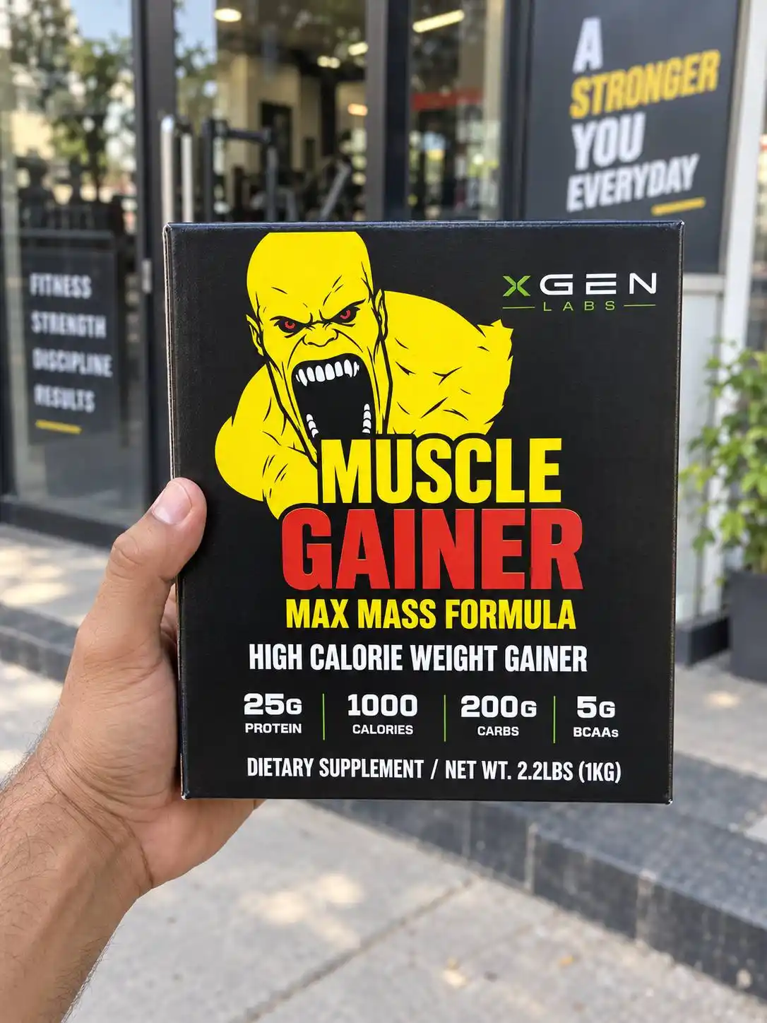 Geyner MUSCLE GAINER Mushak massasini oshirish uchun , 1-3-7 kg