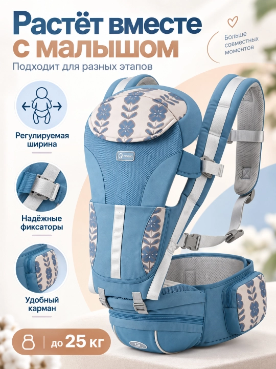 Эргономичный рюкзак-кенгуру для детей 0–4 лет