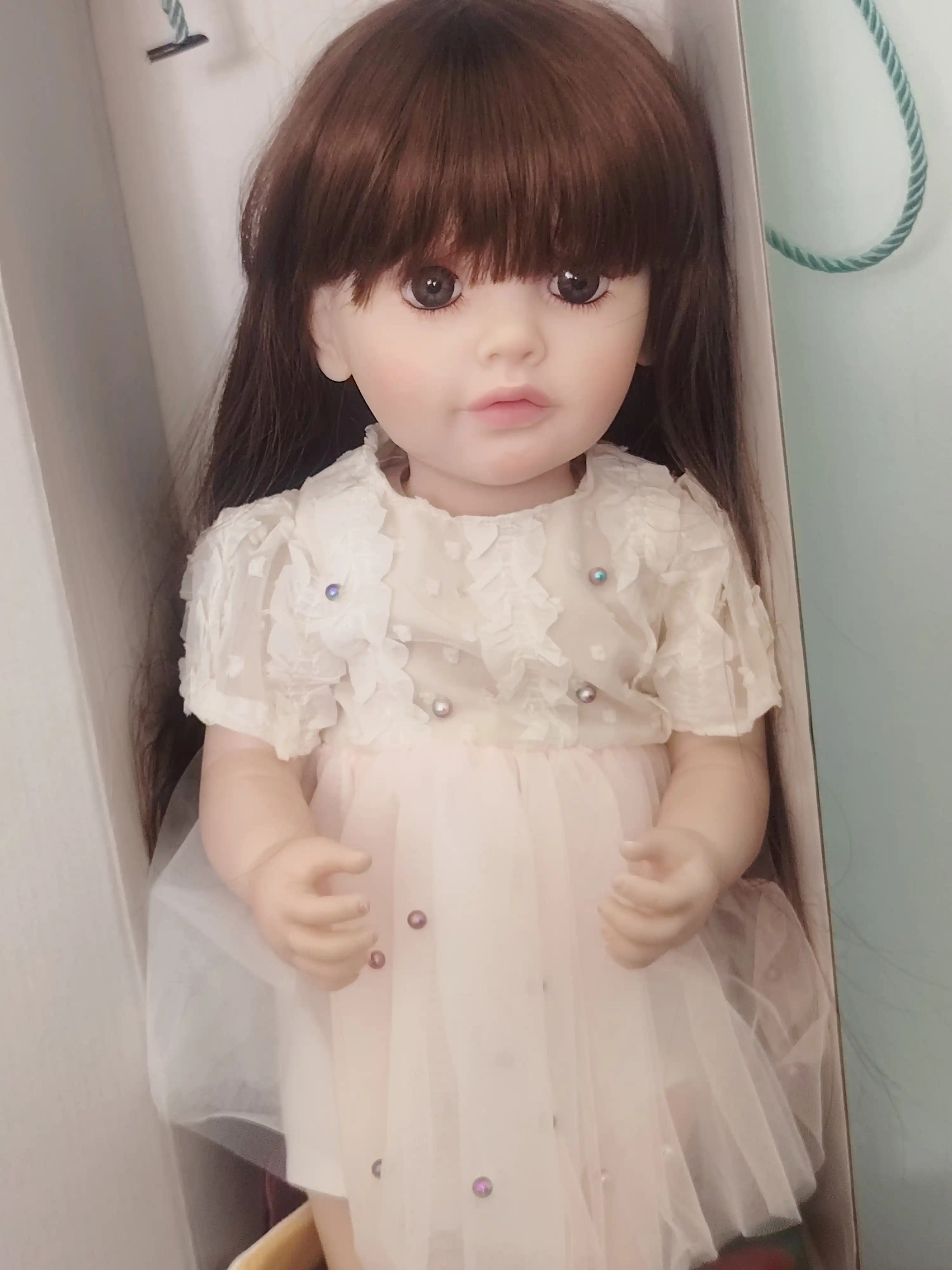 FIDGO BABY Lovely qo‘g‘irchog‘i, 55 sm, silikon, realistik xususiyatlarga ega