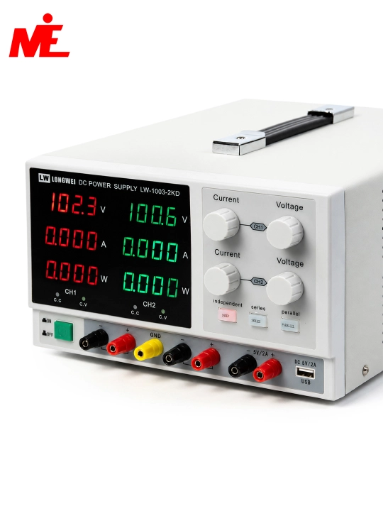 LONGWEI LW-1003-2KD 2-канальный лабораторный блок 100 В 3 А, 0–100 В 0–3 А, USB 5 В 2 А