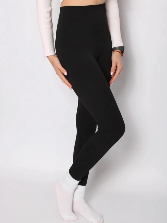 Qalin legginslar ayollar va qizlar uchun ichki mo‘ynali, baland belli qishki losina S-XL