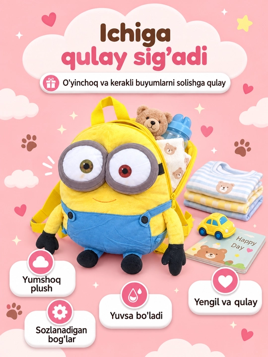 Yumshoq sumka va ryukzak, Zootopia, Zoopolis, sumka, bolalar ryukzagi