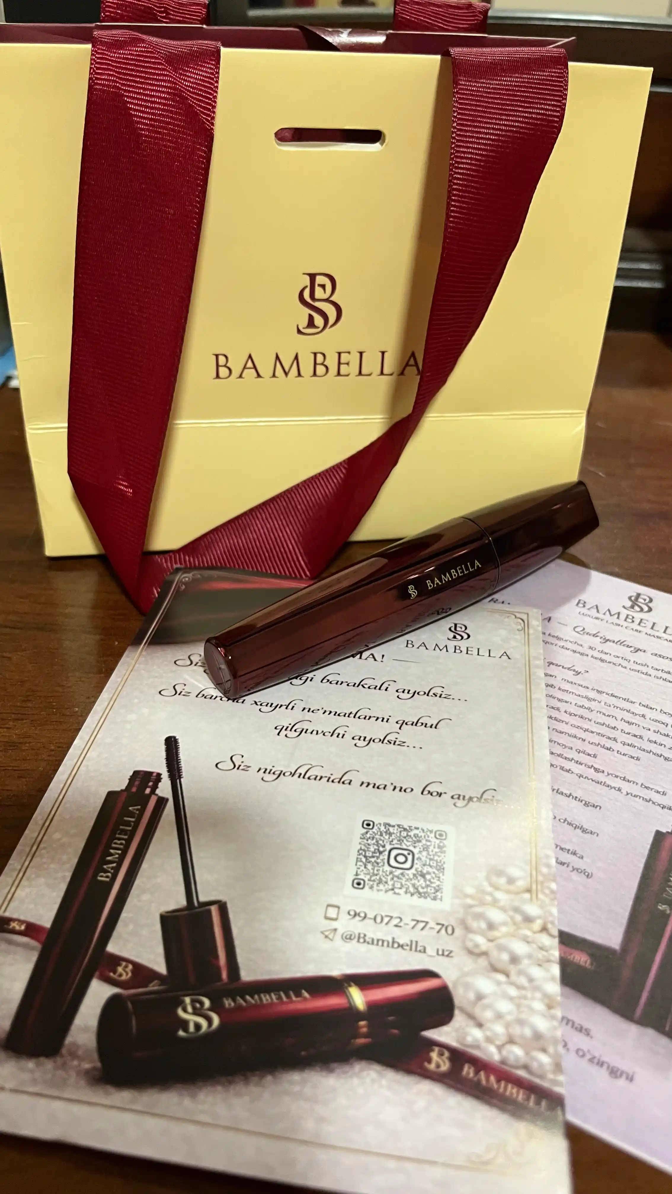 BAMBELLA для женских ресниц утолщает тушь современный дизайн черного цвета