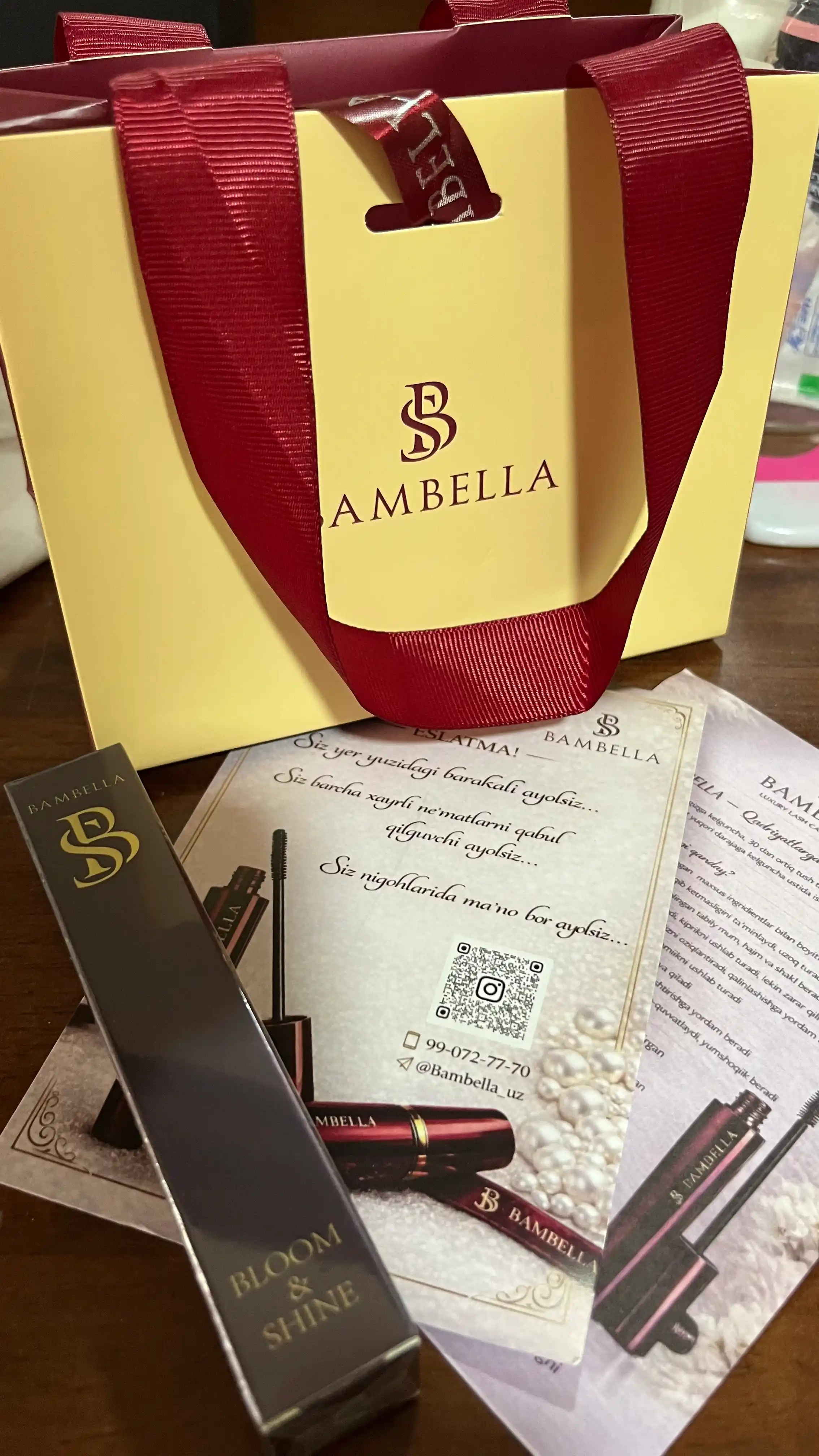 BAMBELLA для женских ресниц утолщает тушь современный дизайн черного цвета