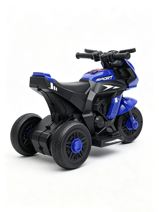 Детский электромобиль, управление с пульта и смартфона, LED-фары, музыка, режим качания