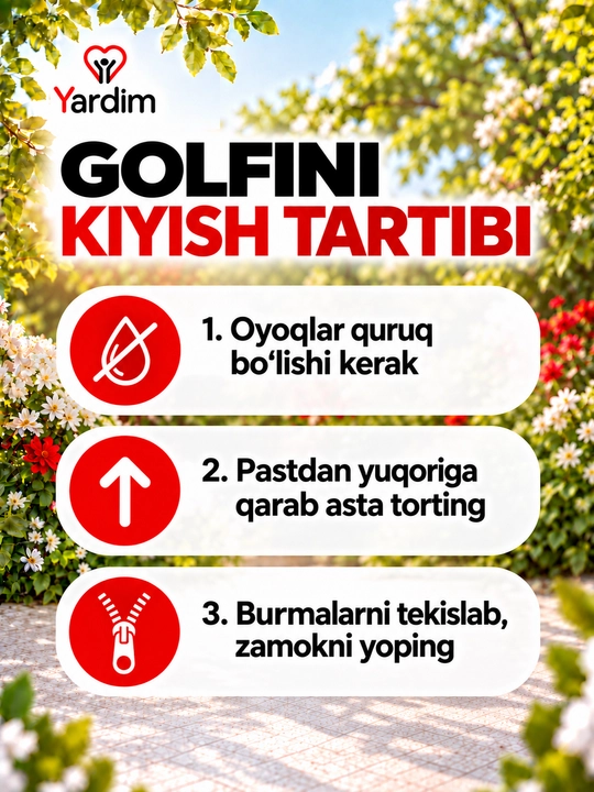 Antivarikoz kompressiyali zamokli golfilar, erkaklar va ayollar uchun, Y-10035