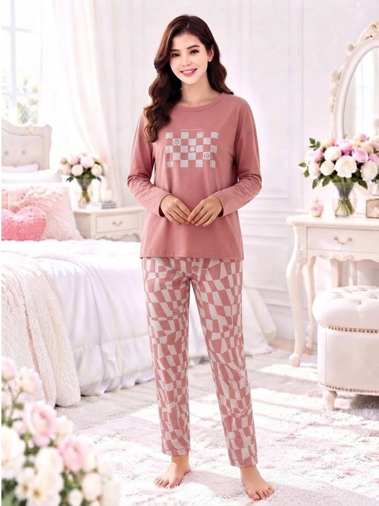 2/1 Ayollar pijamasi 2 talik pijama paxtali pijama futbolka shim uy kiyimi qulay pinyuar