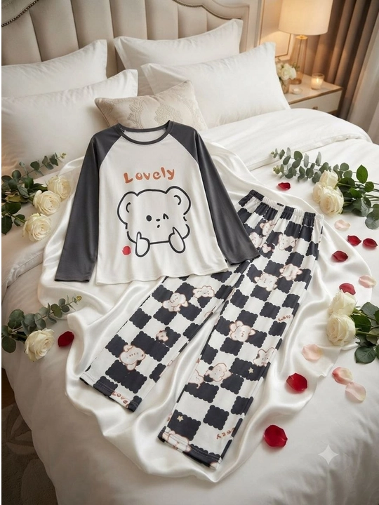 2/1 Ayollar pijamasi 2 talik pijama paxtali pijama futbolka shim uy kiyimi qulay pinyuar