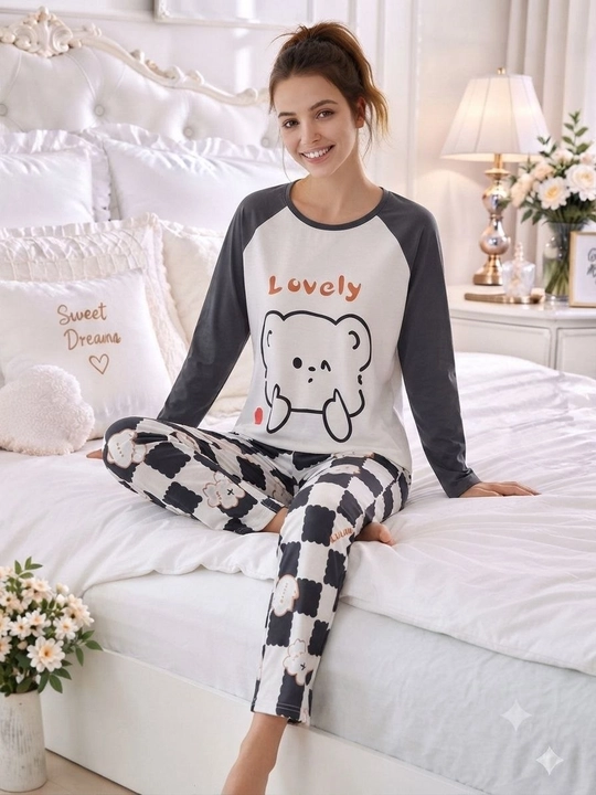 2/1 Ayollar pijamasi 2 talik pijama paxtali pijama futbolka shim uy kiyimi qulay pinyuar