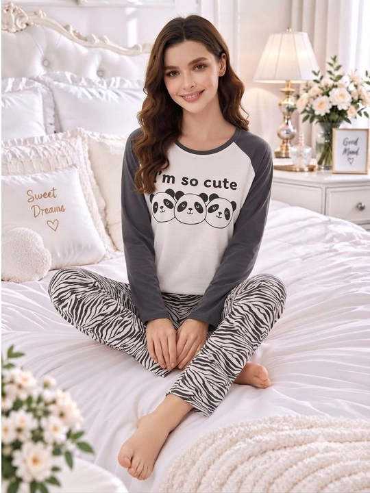 2/1 Ayollar pijamasi 2 talik pijama paxtali pijama futbolka shim uy kiyimi qulay pinyuar