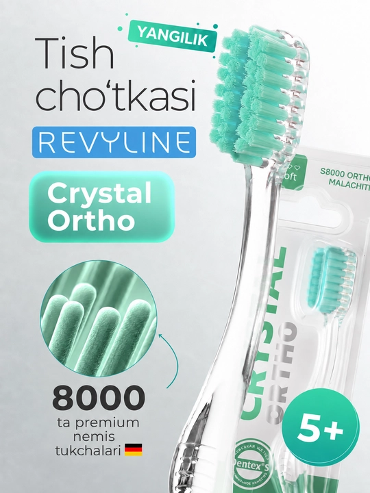 Revyline SM 6000 Smart yumshoq tish cho‘tkasi, tish va milklarni tozalash uchun
