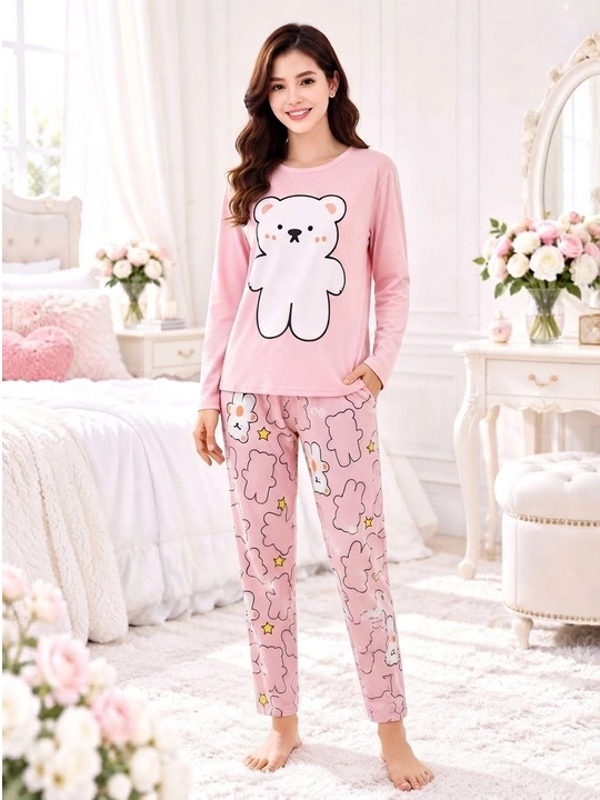 2/1 Ayollar pijamasi 2 talik pijama paxtali pijama futbolka shim uy kiyimi qulay pinyuar