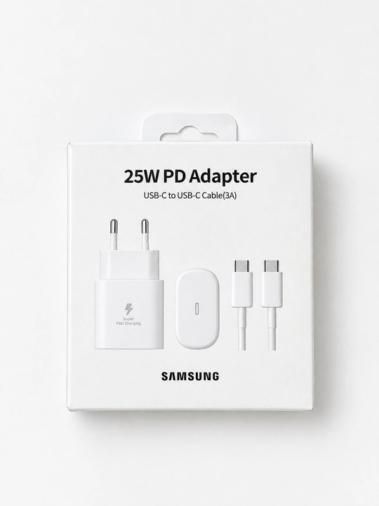 Быстрая зарядка: адаптер USB-C 25W с кабелем Type-C - 