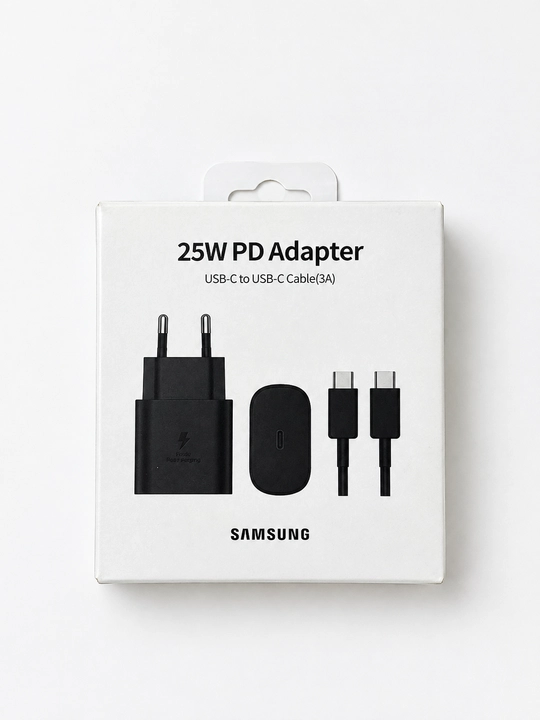 Быстрая зарядка: адаптер USB-C 25W с кабелем Type-C - 