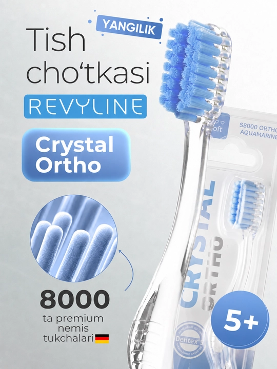 Revyline SM 6000 Smart yumshoq tish cho‘tkasi, tish va milklarni tozalash uchun
