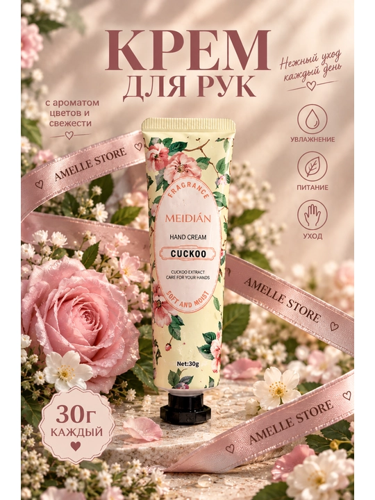 Крем для рук, увлажняющий крем, парфюмерный крем, уход за руками, 30 г - 