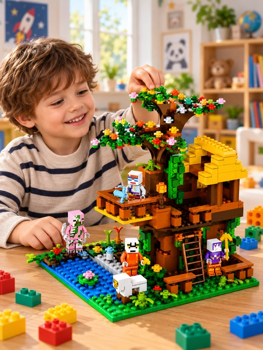 Minecraft uslubidagi 446 detalli konstruktor o‘yinchoq, bolalar uchun