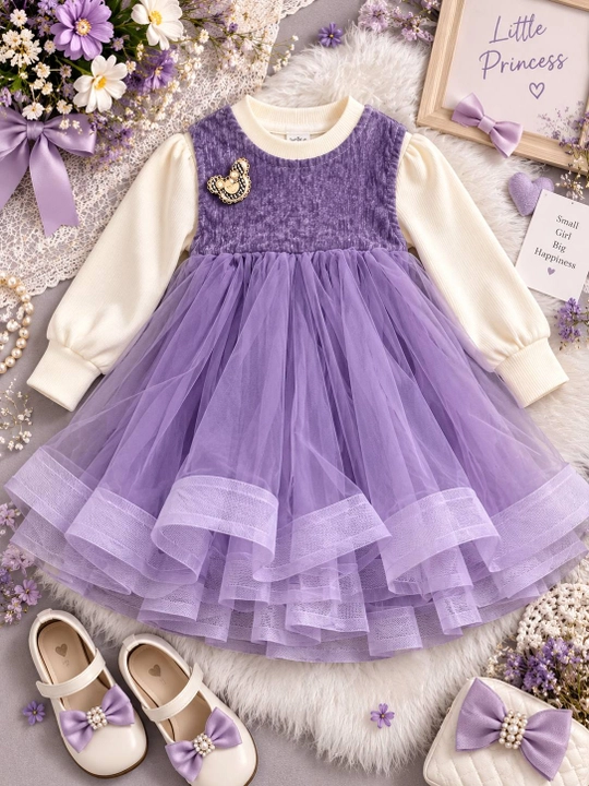 Нарядное розовое платье для девочки, 1–5 лет
