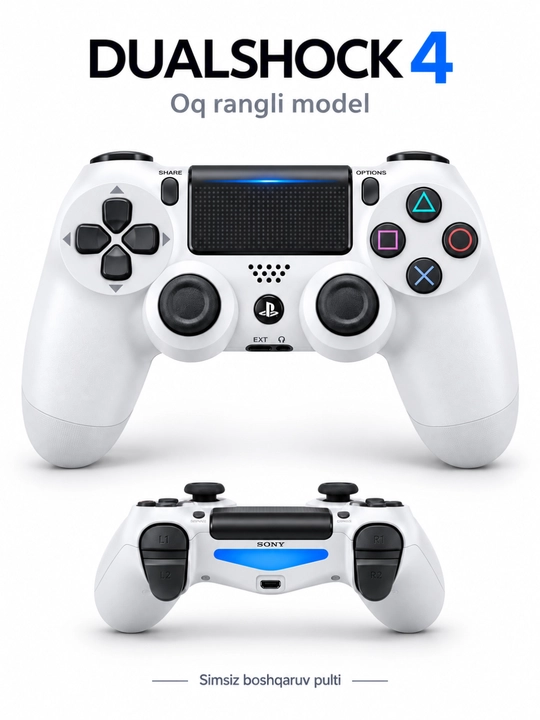 PS4, PS TV va PS Now uchun Sony DualShock 4 simsiz geympad