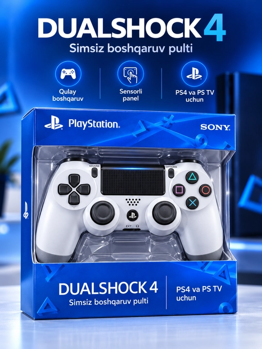 PS4, PS TV va PS Now uchun Sony DualShock 4 simsiz geympad